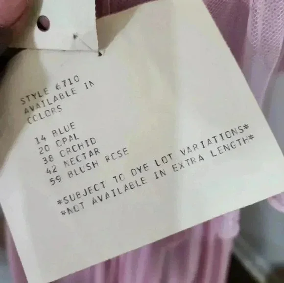 Dance Allure Vintage 70s Cottage Core lace long dress. NWT Blush Rose. … - Picture 11 of 14